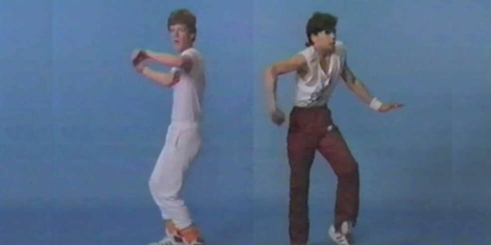 ELECTRIC: Fra Det Nyes intruksjonsvideo i Electric Boogie og Break Dance fra 1984. ELECTRIC: Fra Det Nyes intruksjonsvideo i Electric Boogie og Break Dance fra 1984.