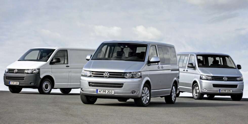 HELE FAMILIEN: Transporter, Caravelle, Multivan. HELE FAMILIEN: Transporter, Caravelle, Multivan.