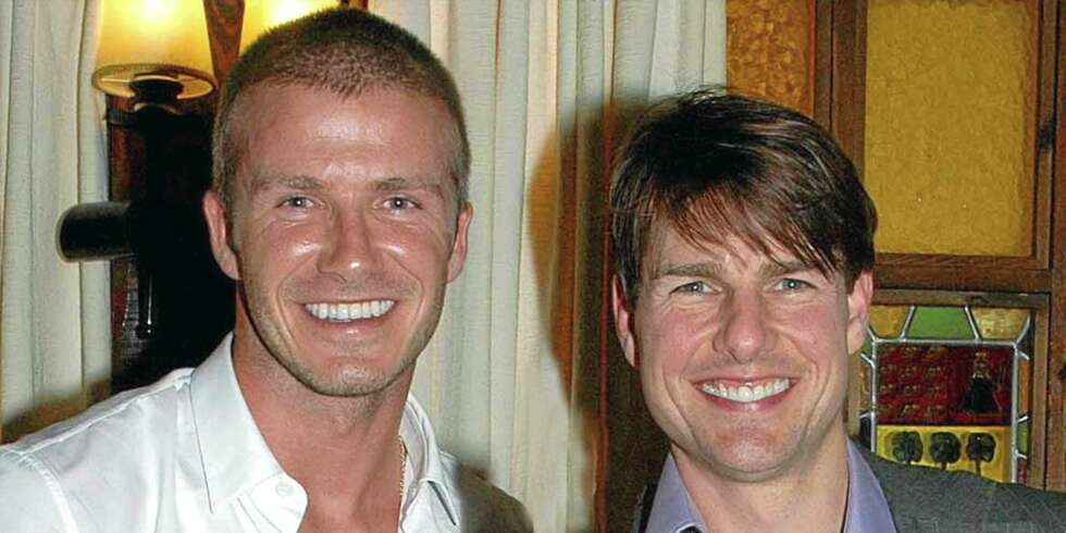 Tom Cruise feiret med vennen Davis Beckham da Madrid tok liga-gullet i 2007. Tom Cruise feiret med vennen Davis Beckham da Madrid tok liga-gullet i 2007.