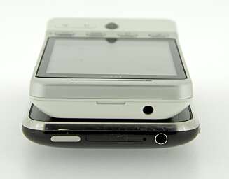 TJUKK: HTC Hero er faktisk en anelse tykkere enn iPhone. TJUKK: HTC Hero er faktisk en anelse tykkere enn iPhone.