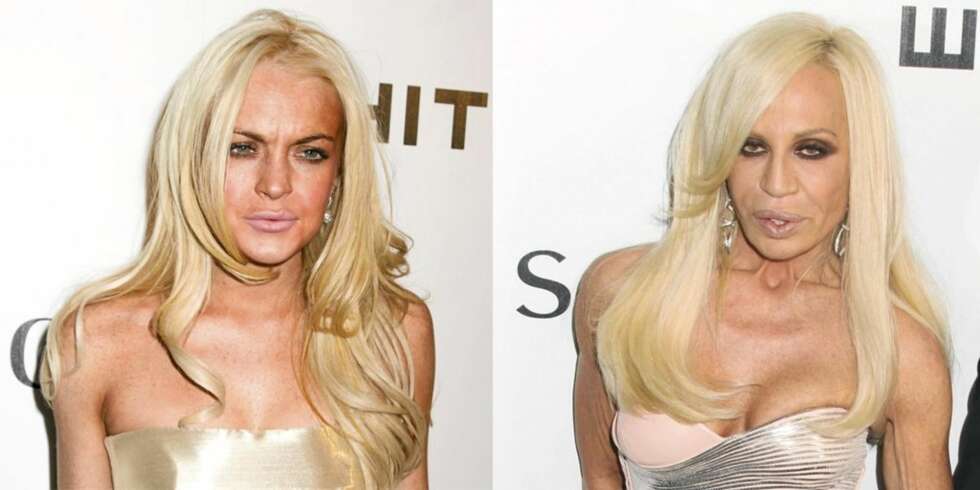 HVEM ER HVEM?: Lindsay Lohan har snart tatt igjen Donatella Versace. HVEM ER HVEM?: Lindsay Lohan har snart tatt igjen Donatella Versace.