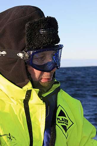GODT KLEDD: Vi Menns Ola Haug klar for fart og spenning i Nordlandske farvann. GODT KLEDD: Vi Menns Ola Haug klar for fart og spenning i Nordlandske farvann.