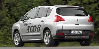 HØY, RØFF: Og i praksis en flott familiebil i kompaktklassen - Peugeot 3008. HØY, RØFF: Og i praksis en flott familiebil i kompaktklassen - Peugeot 3008.