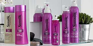 PREMIE: Du vinner også Sunsilkprodukter til en verdi av kr 400. PREMIE: Du vinner også Sunsilkprodukter til en verdi av kr 400.