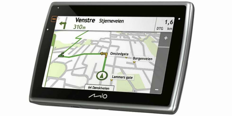 TOPPMODELL: Mios nye toppmodell har fått stor bredskjerm og er tynnere enn forgjengerne. TOPPMODELL: Mios nye toppmodell har fått stor bredskjerm og er tynnere enn forgjengerne.
