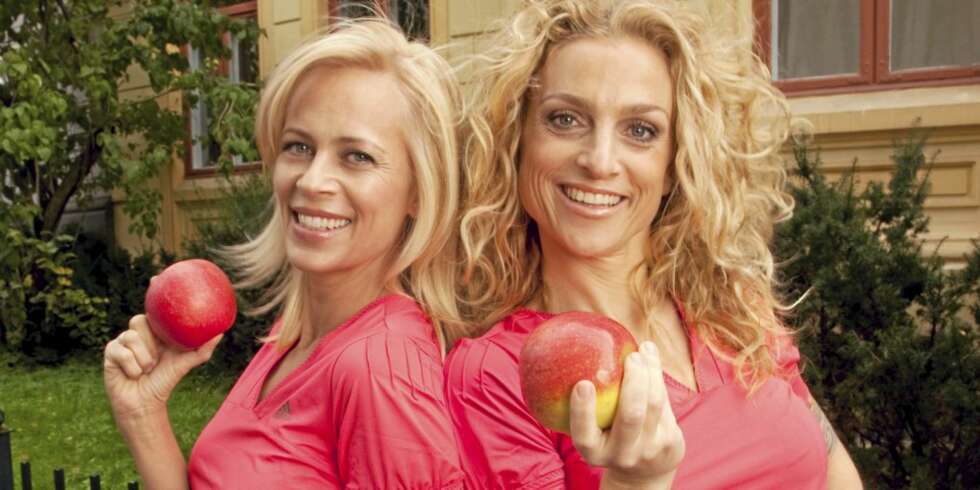 VIKTIG KOSTHOLD: ¿ «An apple a day keeps the doctor away», smiler Monica og Henriette. VIKTIG KOSTHOLD: ¿ «An apple a day keeps the doctor away», smiler Monica og Henriette.