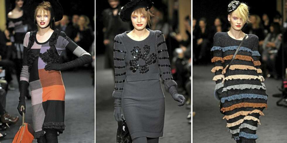 VINTERKOLLEKSJON: Sonia Rykiel er kjent for sine strikkeplagg. Her fra høst- og vinterkolleksjonen 2009-2010. VINTERKOLLEKSJON: Sonia Rykiel er kjent for sine strikkeplagg. Her fra høst- og vinterkolleksjonen 2009-2010.