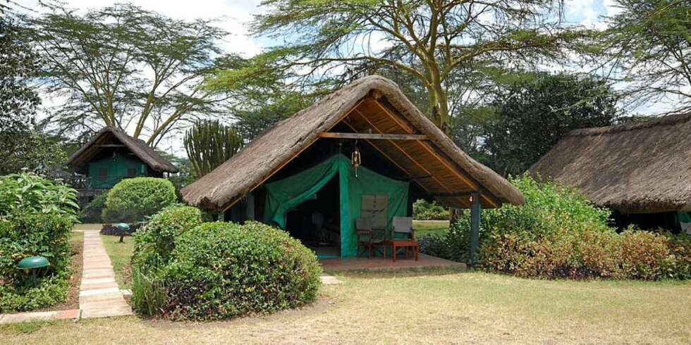 TELT: Et luksustelt på Sweetwater Tented Camp. TELT: Et luksustelt på Sweetwater Tented Camp.