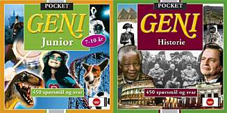 Pocket Geni får du med tema som "junior" og "Historie". Pocket Geni får du med tema som "junior" og "Historie".