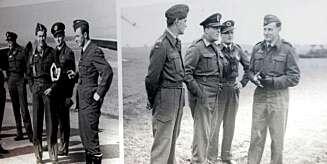 HISTORISKE BILDER: På veggen kommer jeg over et bilde av en ung kronprins Olav sammen med det norske flyvåpenet. HISTORISKE BILDER: På veggen kommer jeg over et bilde av en ung kronprins Olav sammen med det norske flyvåpenet.