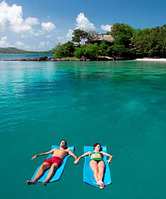PARADISØY: Kjendisenes favoritt på Fiji er kjente Turte Island Resort. PARADISØY: Kjendisenes favoritt på Fiji er kjente Turte Island Resort.