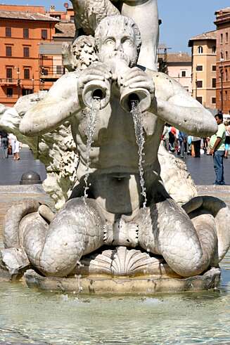 STOR KUNST: Mange inntrykk må fordøyes rundt Piazza Navona. STOR KUNST: Mange inntrykk må fordøyes rundt Piazza Navona.