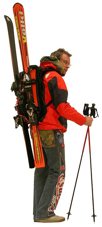 Her er Boblbee med skistativ som kan kjøpes utenom. Her er Boblbee med skistativ som kan kjøpes utenom.