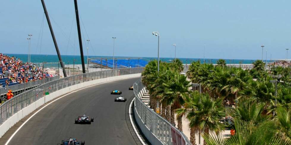 Det spanske Formel 3-mesterskapet ""tok dyden"" på den nye gatebanen i Valencia for tre uker siden. Det spanske Formel 3-mesterskapet ""tok dyden"" på den nye gatebanen i Valencia for tre uker siden.