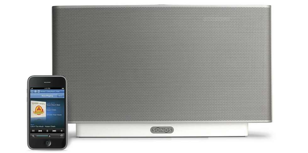 IPHONE: Sonos ZonePlayer S5 kan styres via en iPhone. IPHONE: Sonos ZonePlayer S5 kan styres via en iPhone.