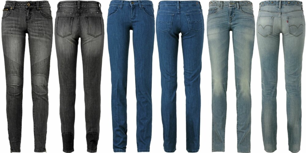 FRA VENSTRE: Cubus (kr 499), Tommy Hilfiger (kr 1200), Levi's (kr 999). FRA VENSTRE: Cubus (kr 499), Tommy Hilfiger (kr 1200), Levi's (kr 999).