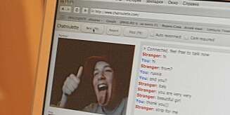TILFELDIG: PÅ Chatroulette kan du treffe de rareste mennesker - med og uten klær. Her går det foreløpig sømmelig for seg. TILFELDIG: PÅ Chatroulette kan du treffe de rareste mennesker - med og uten klær. Her går det foreløpig sømmelig for seg.