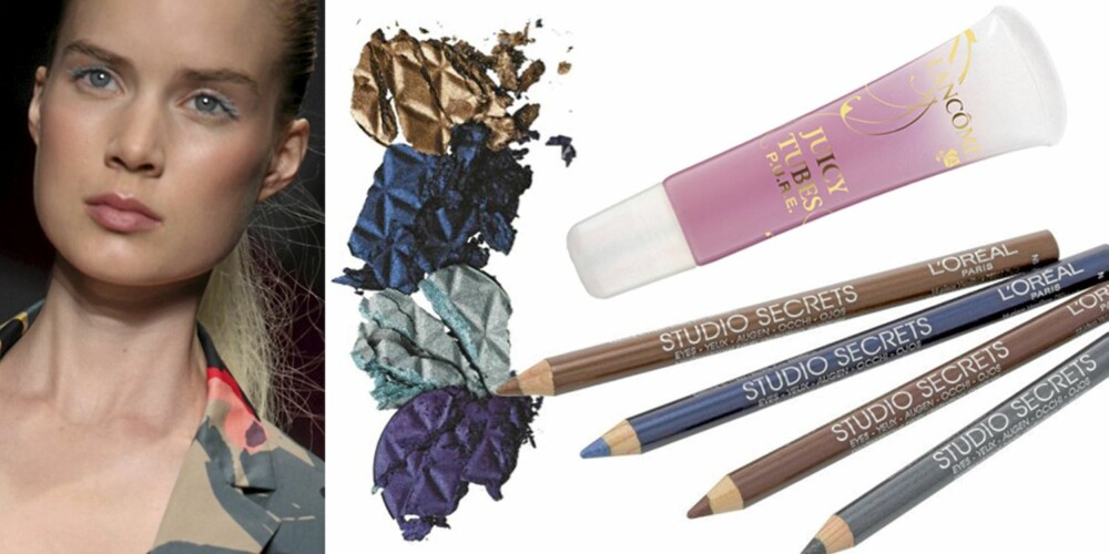 FRA VENSTRE: På catwalken til DKNY, L'Oréal Studio Secret Eyeshadow (kr 11), L'Oréal Studio Secret High-Definition Eyeliner (kr 109), Lancôme Juicy Tubes (kr 150). FRA VENSTRE: På catwalken til DKNY, L'Oréal Studio Secret Eyeshadow (kr 11), L'Oréal Studio Secret High-Definition Eyeliner (kr 109), Lancôme Juicy Tubes (kr 150).