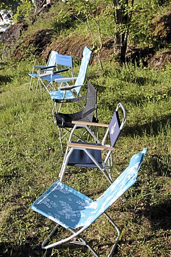 TIL Å STOLE PÅ: Stoler fra de største kjedene (øverst, fra venstre): Klappstol fra Europris, dekksstol fra Biltema, solstol fra Europris, campingstol fra Clas Ohlsson, dekkstol fra Watski og strandstol fra Eurpris TIL Å STOLE PÅ: Stoler fra de største kjedene (øverst, fra venstre): Klappstol fra Europris, dekksstol fra Biltema, solstol fra Europris, campingstol fra Clas Ohlsson, dekkstol fra Watski og strandstol fra Eurpris