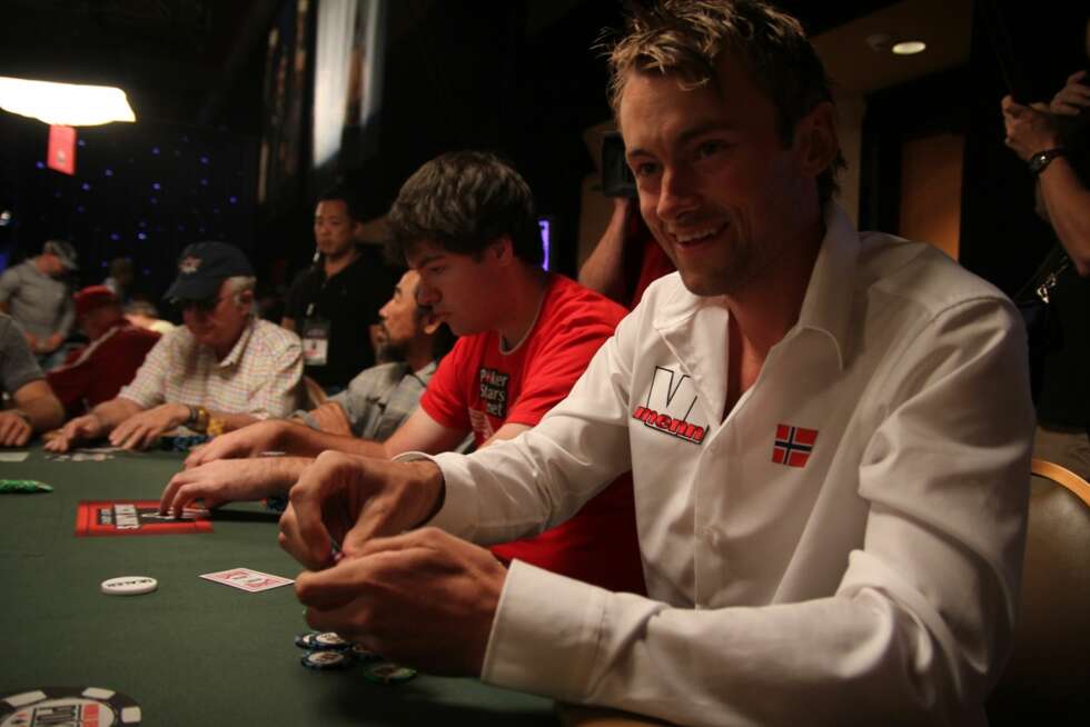 BLID: Petter Northug jr på Dag 2 i WSOP Main Event. BLID: Petter Northug jr på Dag 2 i WSOP Main Event.