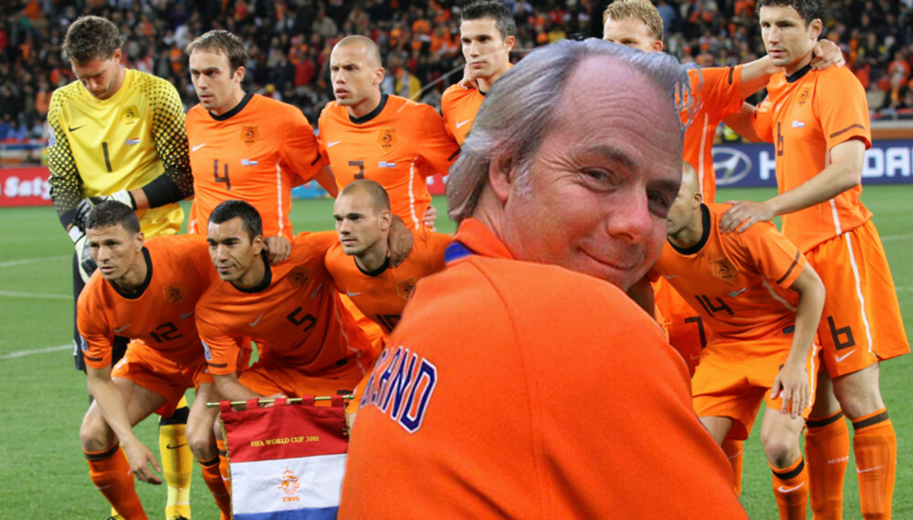 FLATT LAND, LANGE BALLÆR: Harald Zwarts nederlandske blod bruser i årene foran søndagens finalekamp mot Spania. FLATT LAND, LANGE BALLÆR: Harald Zwarts nederlandske blod bruser i årene foran søndagens finalekamp mot Spania.