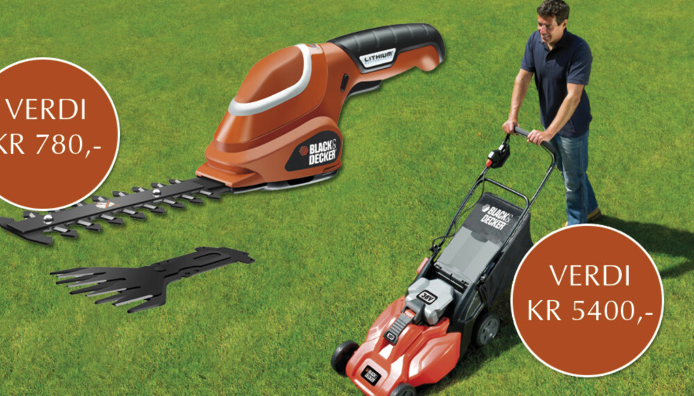 HAGEUTSTYR: Flotte premier fra Black & Decker! HAGEUTSTYR: Flotte premier fra Black & Decker!
