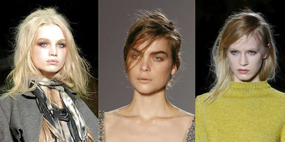 CATWALK: Roberto Cavalli, Dries Van Noten og Marc Jacobs satset på bustete hår. CATWALK: Roberto Cavalli, Dries Van Noten og Marc Jacobs satset på bustete hår.