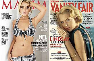 FORSIDEPIKE: Maxim og Vanity Fair er bare to av bladene som har hatt Lindsay på forsiden. FORSIDEPIKE: Maxim og Vanity Fair er bare to av bladene som har hatt Lindsay på forsiden.