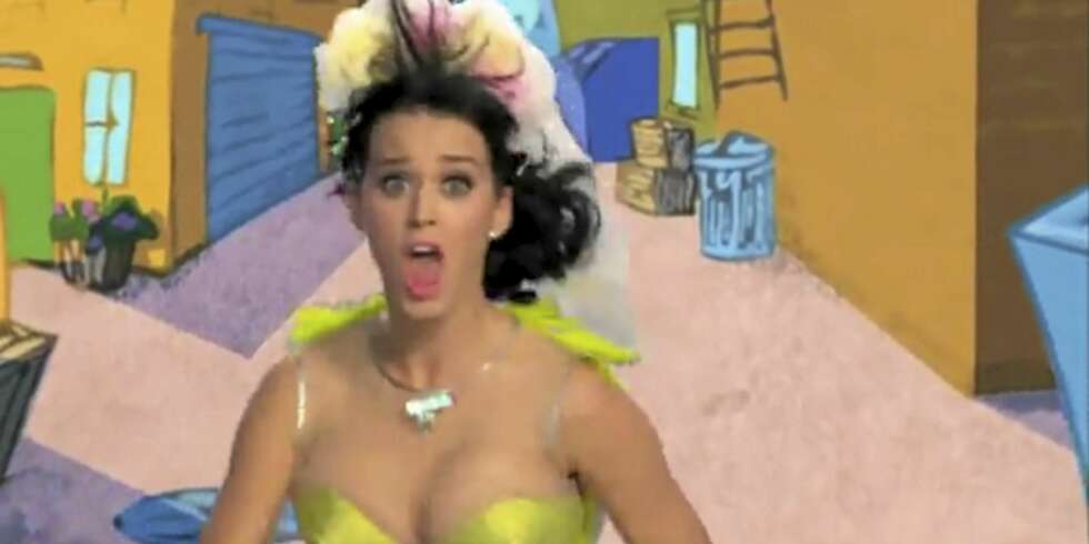 DRISTIG: Katy Perry i penkjolen ble for sterk kost for produsentene av Sesame Street. DRISTIG: Katy Perry i penkjolen ble for sterk kost for produsentene av Sesame Street.