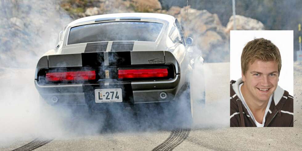 ELEANOR: Petter snakker fortsatt om sitt møte med den 750-hester sterke Eleanor-kopien fra Custom Cars. ELEANOR: Petter snakker fortsatt om sitt møte med den 750-hester sterke Eleanor-kopien fra Custom Cars.