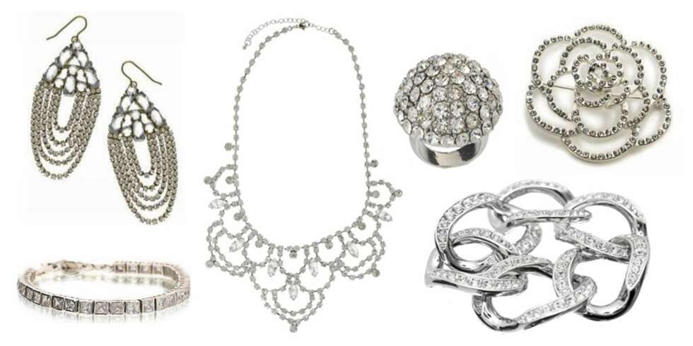 FRA VENSTRE: Øredobber fra Accessorize (kr 209), armbånd fra Kum Kum (kr 1995), kjede fra Oasis (kr 228), ring fra OAsis (kr 145), brosje fra Accessorize (kr 130) og armbånd fra Karen Millen (kr 948). FRA VENSTRE: Øredobber fra Accessorize (kr 209), armbånd fra Kum Kum (kr 1995), kjede fra Oasis (kr 228), ring fra OAsis (kr 145), brosje fra Accessorize (kr 130) og armbånd fra Karen Millen (kr 948).
