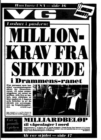 SIKTET: Thor Hansen og en kompis var lenge siktet for det berømte Drammensranet i 1981. SIKTET: Thor Hansen og en kompis var lenge siktet for det berømte Drammensranet i 1981.