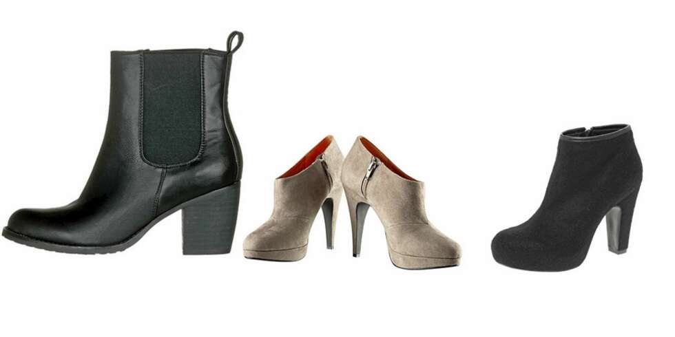 FRA VENSTRE: Boots fra Din Sko (kr 699), boots fra H&M (kr 399), sko fra Asos.com (kr 467) FRA VENSTRE: Boots fra Din Sko (kr 699), boots fra H&M (kr 399), sko fra Asos.com (kr 467)