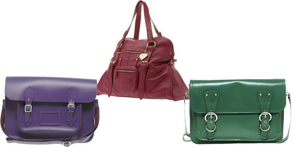 FRA VENSTRE: Cambridge Satchel Company (kr 867), Topshop (kr 502), Asos (kr 548). FRA VENSTRE: Cambridge Satchel Company (kr 867), Topshop (kr 502), Asos (kr 548).