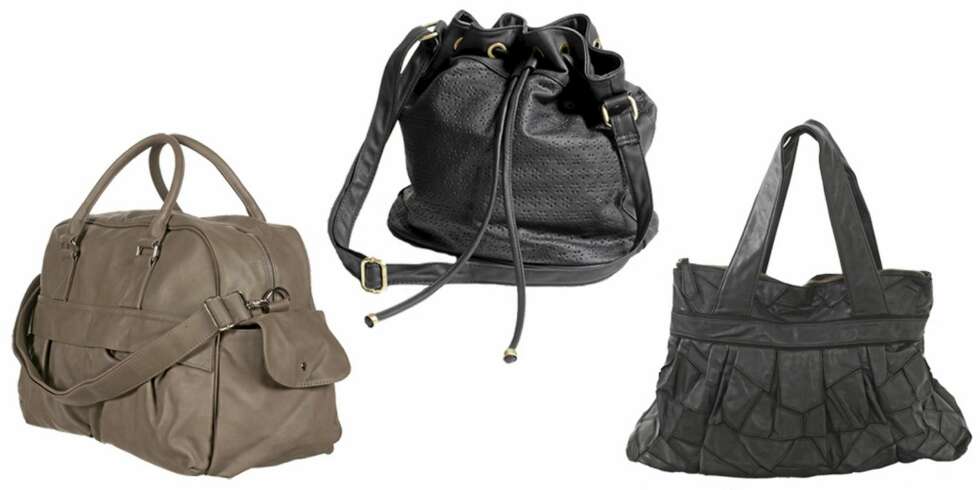 FRA VENSTRE: Topshop (kr 411), Lindex (kr 249), Rules by Mary (kr 799). FRA VENSTRE: Topshop (kr 411), Lindex (kr 249), Rules by Mary (kr 799).