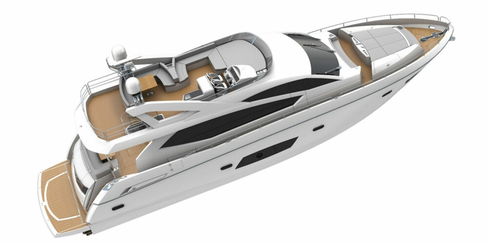 FLYBRIDGE: En solid flybridgebåt fra England. FLYBRIDGE: En solid flybridgebåt fra England.