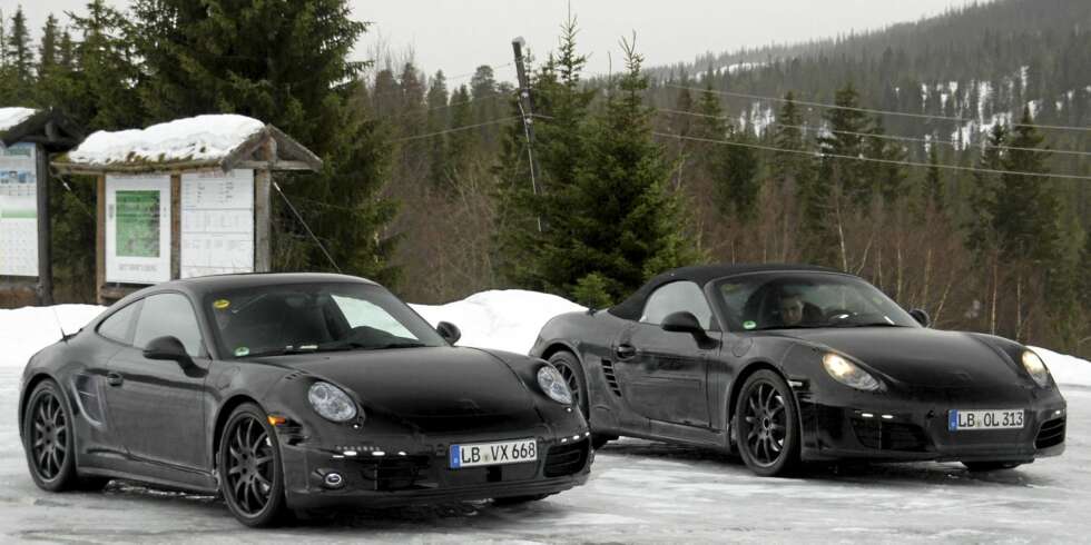 TESTPAR: Dette er neste generasjon 911 og Boxster - på hemmelig test i Norge. TESTPAR: Dette er neste generasjon 911 og Boxster - på hemmelig test i Norge.