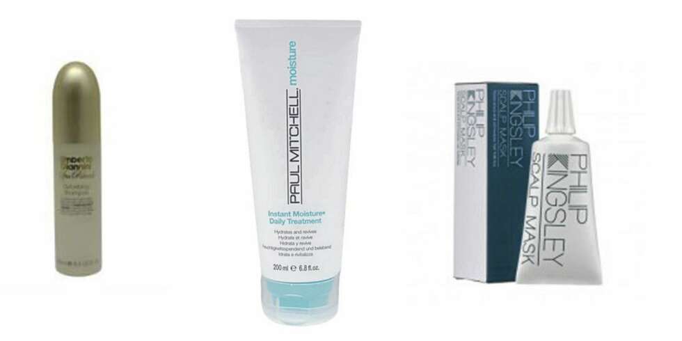 FRA VENSTRE: Umberto Giannini Detoxifying Shampoo (kr 70), Paul Mitchell Instant Moisture Daily Treatment (kr 98), Philip Kingsley Scalp Mask (kr 40) FRA VENSTRE: Umberto Giannini Detoxifying Shampoo (kr 70), Paul Mitchell Instant Moisture Daily Treatment (kr 98), Philip Kingsley Scalp Mask (kr 40)