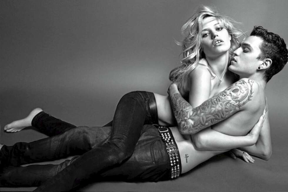SEXY ROCKEDATTER: Georgia May Jagger toppløs for Hudson Jeans. SEXY ROCKEDATTER: Georgia May Jagger toppløs for Hudson Jeans.