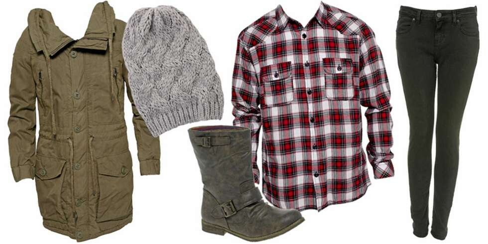 SLIK BRUKER DU EN RUTETE SKJORTE: Jakke fra Diesel (kr 1999), lue fra Rut M.Fl (kr 99), sko fra Blowfish (kr 588), skjorte fra Jack og Jones (kr 249), bukse fra Topshop (kr 362). SLIK BRUKER DU EN RUTETE SKJORTE: Jakke fra Diesel (kr 1999), lue fra Rut M.Fl (kr 99), sko fra Blowfish (kr 588), skjorte fra Jack og Jones (kr 249), bukse fra Topshop (kr 362).