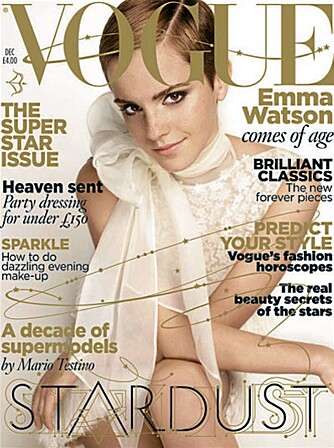 Emma Watson er covergirl for Vogues desemberutgave. Her forteller hun om livet som vakker, ung og sykt rik. Emma Watson er covergirl for Vogues desemberutgave. Her forteller hun om livet som vakker, ung og sykt rik.