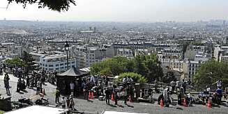 FANTASTISK UTSIKT: Foran Sacre Coeur på Montmartre har du en flott utsikt over Paris. FANTASTISK UTSIKT: Foran Sacre Coeur på Montmartre har du en flott utsikt over Paris.