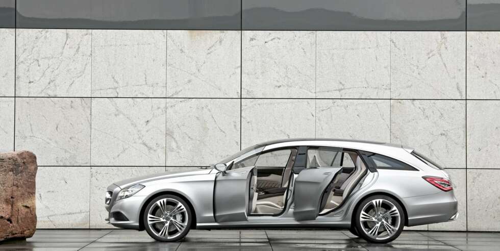 STASJONSVOGN: CLS blir Mercedes' mest eksklusive stasjonsvogn. STASJONSVOGN: CLS blir Mercedes' mest eksklusive stasjonsvogn.