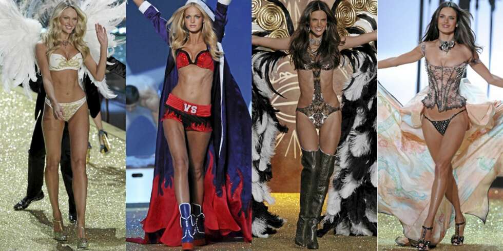 SEXY MOTESHOW: De vakre modellene Candice Swanepoel, Erin Heatherton og Alessandra Ambrosio under moteshowet i New York. SEXY MOTESHOW: De vakre modellene Candice Swanepoel, Erin Heatherton og Alessandra Ambrosio under moteshowet i New York.