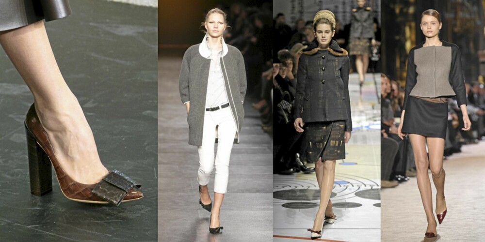 PÅ CATWALKEN: Louis Vuitton, Isabel Marant, Prada og Stella McCartney er blant designerne som satser på spiss tå denne sesongen. PÅ CATWALKEN: Louis Vuitton, Isabel Marant, Prada og Stella McCartney er blant designerne som satser på spiss tå denne sesongen.
