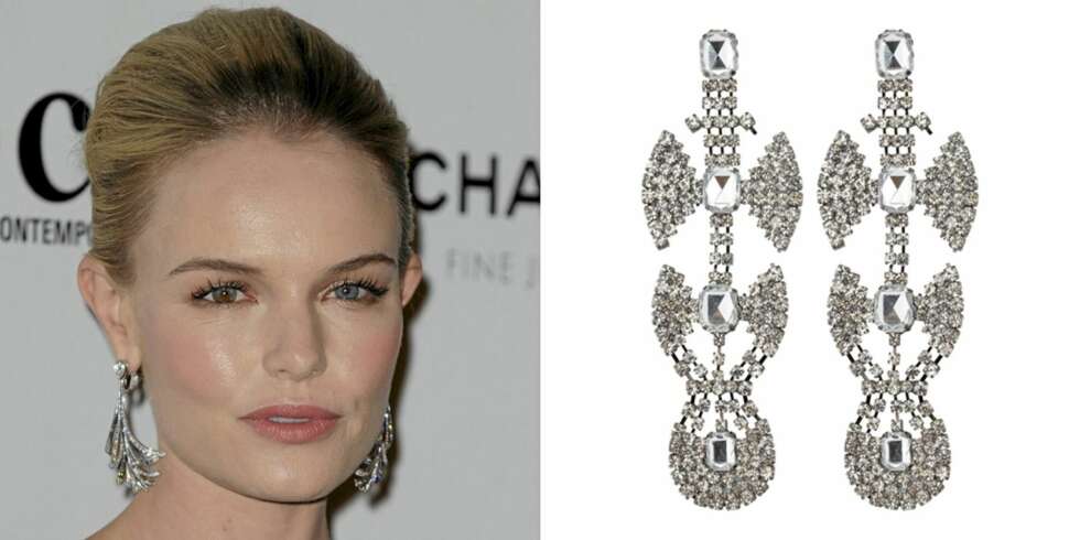 STORE ØREDOBBER: Kate Bosworth med glitter i ørene, øredobber fra Oasis (kr 149). STORE ØREDOBBER: Kate Bosworth med glitter i ørene, øredobber fra Oasis (kr 149).