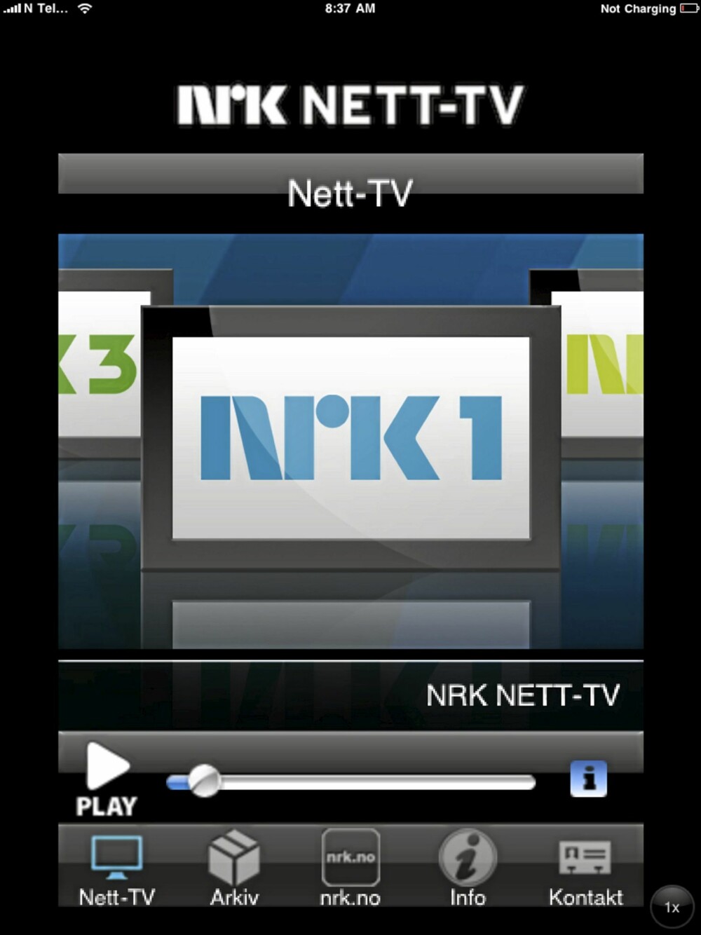 NRK: Appen til NRK fungerer bra og gjør iPad-en din om til en ekstra TV. NRK: Appen til NRK fungerer bra og gjør iPad-en din om til en ekstra TV.