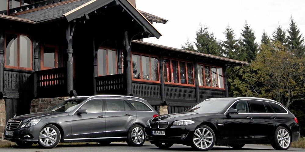 STASELIG: Du er aldri ""underdressed"" i en Mercedes E-klasse eller en BMW 5-serie. STASELIG: Du er aldri ""underdressed"" i en Mercedes E-klasse eller en BMW 5-serie.