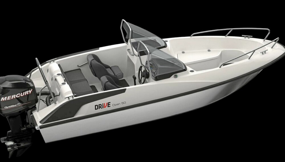 Drive 50 Open er den potensielle bestselgeren for det nye båtmerket i 2011. Drive 50 Open er den potensielle bestselgeren for det nye båtmerket i 2011.