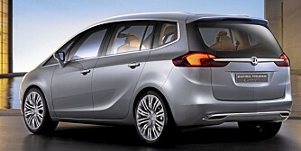 OPEL ZAFIRA: Her i den britiske Vauxhall-versjonen, men designen er lik. OPEL ZAFIRA: Her i den britiske Vauxhall-versjonen, men designen er lik.